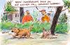 Cartoon: Panik in Deutschland (small) by Bernd Zeller tagged schweinegrippe,virus,pandemien,hühnergrippe,seuchen,infektion,grippe,hund,haustiere,tierliebe