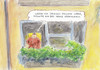 Cartoon: Schweißflecken (small) by Bernd Zeller tagged maler,gemälde,bilder,künstler,kunst,museum,galerie,sommer,hitze,jackson,pollock