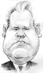 Cartoon: Milosevic Slobodan (medium) by Nenad Vitas tagged war,crime,portrait,serbia,belgrade,hague