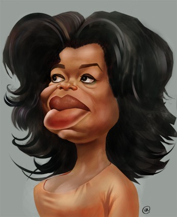 Cartoon: OPRAH (medium) by Nenad Vitas tagged tv,oprah