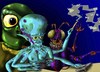 Cartoon: Space Gaming (small) by Vohwinkel Illustrations tagged aliens games videogames space