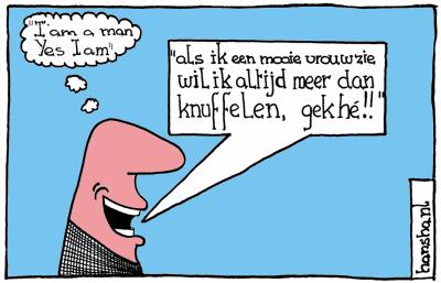 Cartoon: Koos en Thea Communication (medium) by hansha tagged hug,man,woman