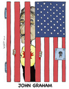 Cartoon: John Graham (small) by wyattsworld tagged politics,murder,graham