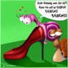Cartoon: Schnecken-Schuh (small) by Charmless tagged schnecken,schuh,typisch,frau
