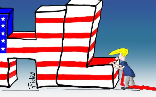 Cartoon: Trump will Wahl verschieben (medium) by Fish tagged usa,wahl,präsident,trum,biden,demokraten,republikaner,briefwahl,wahlfälschung,wahlbetrug,betrug,fish