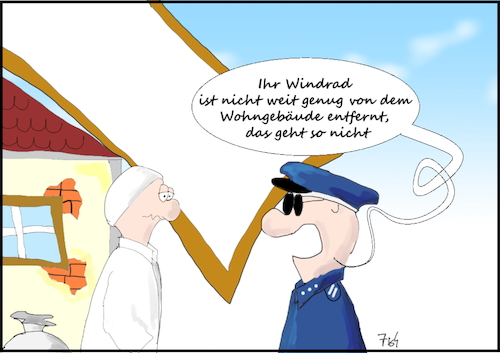 Cartoon: Windräder (medium) by Fish tagged windräder,klimapaket,umwelt,altmaier