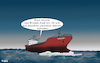 Cartoon: EU ist kein Schnellboot (small) by Fish tagged corona,covid,19,impfstoff,beschaffung,vaccine,lieferengpass,lieferkette,tanker,schnellboot,vergleich,eu,kommission
