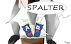 Cartoon: Spalter (small) by Fish tagged afd,spalter,meuthen,gauland,höcke,weidel,parteitag,rechts,rechtsextrem,axt,hauklotz,nazis