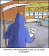 Cartoon: Confused Death (small) by noodles tagged death grim reaper dry cleaning to do list