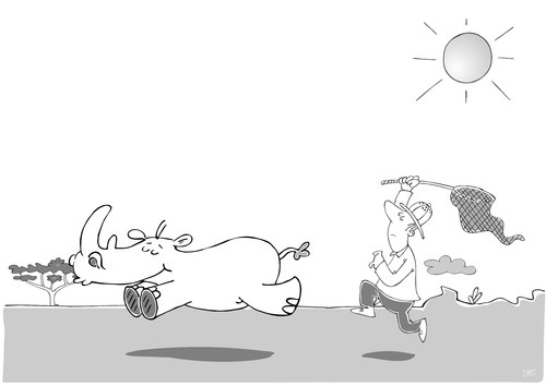 Cartoon: Safari (medium) by Pinella tagged safari