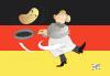 Cartoon: Angela Merkel (small) by Pinella tagged merkel,steinmeier