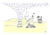 Cartoon: Bubble (small) by Pinella tagged seifenblasen