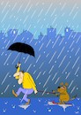 Cartoon: Hundewetter (small) by Pinella tagged wetter,hund,regen