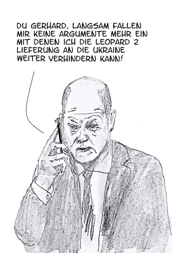 Cartoon: Enge Parteifreunde (medium) by Stefan von Emmerich tagged scholz,schröder,putin,parteifreunde,seilschaften