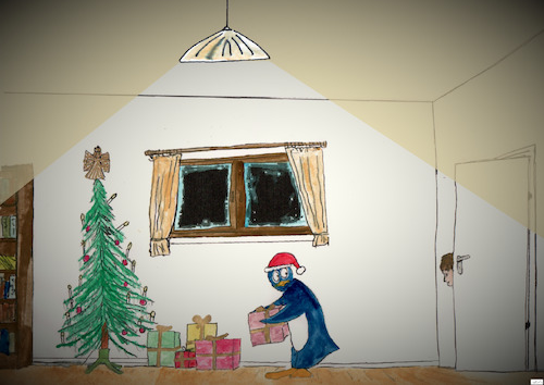 Cartoon: Erwischt (medium) by Stefan von Emmerich tagged weihnachten