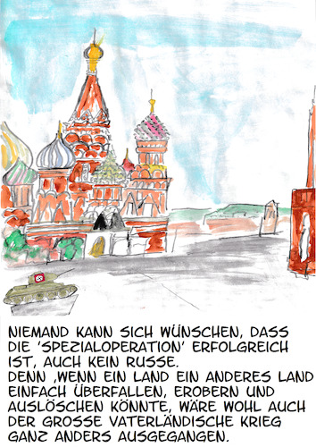Cartoon: Spezialoperation (medium) by Stefan von Emmerich tagged spezialoperation,großer,vaterländischer,krieg,russland,ukraine