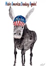 Cartoon: Make America Donkey Again (small) by Stefan von Emmerich tagged trump,dump,donald,stupid,animal,karikatur,cartoon