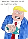 Cartoon: Twaittor (small) by Stefan von Emmerich tagged vote,him,away,donald,trump,dump,president,america,the,liar,tweets,tonight