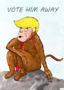 Cartoon: vote him away (small) by Stefan von Emmerich tagged vote him away donald trump dump president america the liar tweets tonigh lyin king awayt