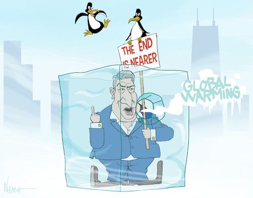 Cartoon: Hot Air and Polar Vortex (medium) by NEM0 tagged al,gore,hot,air,polar,vortex,us,usa,global,warming,climate,change,chicago,carbon,tax,market,exchange,ccx,penguin,the,end,is,near,nemo,nem0,al,gore,hot,air,polar,vortex,us,usa,global,warming,climate,change,chicago,carbon,tax,market,exchange,ccx,penguin,the,end,is,near,nemo,nem0