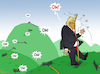 Cartoon: 100 Hits (small) by NEM0 tagged trump 100 days bias biased media hits