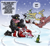 Cartoon: Bad Santa (small) by NEM0 tagged santa,crimial,crime,rudolph,cop,police