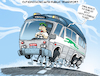Cartoon: Green Public Transport (small) by NEM0 tagged public,transport,green,vehicule,energy,environment,environmental,emissions,carbon,ecology,greengases,greenhouse,global,warming,clean,air,pollution