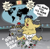 Cartoon: KIM-JONG-UN Playground (small) by NEM0 tagged kim,jong,un,nuclear,threat,korea,crisis,north,usa,japan,bomb,missiles