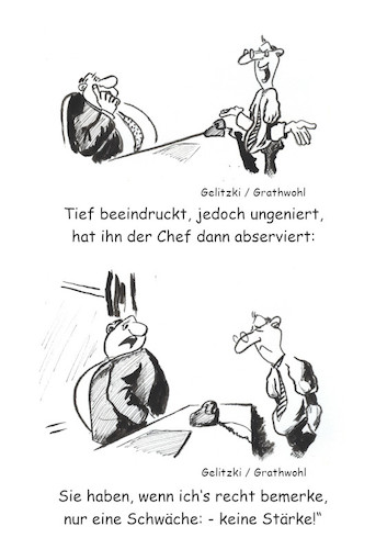 Cartoon: Schwächen und Stärken (medium) by elmario55 tagged gesellschaft,politik,allgemeines