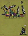 Cartoon: Fabrik (small) by julianloa tagged fabrik,umweltverschmutzung,ökologie,grün,illustration