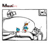Cartoon: McArroni nro. 42 (small) by julianloa tagged mcarroni,bird,amadeo,space,astronaut