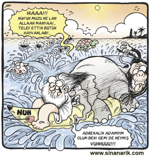 Cartoon: nuh un muzu (medium) by Sinan ARIK tagged mizah,girgir,sinan,karikatür