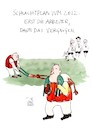 Cartoon: Schlachtplan (small) by Koppelredder tagged katar,wm,fussball,menschrechte,menschenrechtsverletzungen,arbeitsbedingungen,sklaverei,fifa,brotundspiele