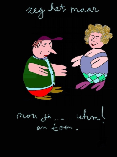 Cartoon: schuchter (medium) by ceesdevrieze tagged relatie