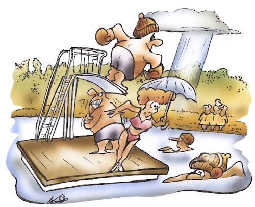 Cartoon: Badesee (medium) by HSB-Cartoon tagged badesee,sommer,hitze,kälte,warm,kalt,baggersee,schwimmen,wassersport,baden,freizeit,urlaub,sonnenschein,wind,wetter,badesee,sommer,hitze,kälte,warm,kalt,baggersee,schwimmen,wassersport,baden,freizeit,urlaub,sonnenschein,wind,wetter