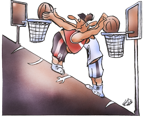 Cartoon: Basketball (medium) by HSB-Cartoon tagged basketball,sport,sportler,basketballkorb,basketballfeld,cartoon,karikatur,turnhalle,stadion,basketballbundesliga,verein,club,spieler,basketball,sport,sportler,basketballkorb,basketballfeld,cartoon,karikatur,turnhalle,stadion,basketballbundesliga,verein,club,spieler