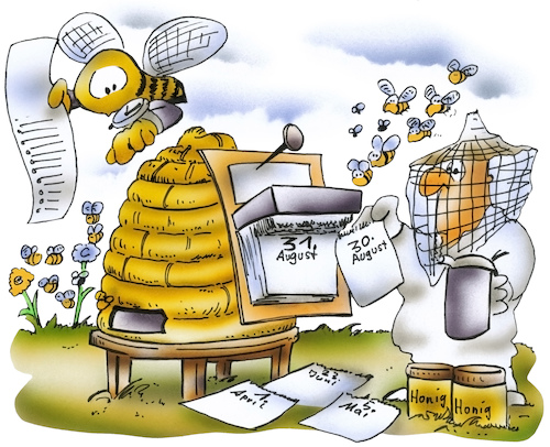 Cartoon: Bienenleben (medium) by HSB-Cartoon tagged bee,drone,insects,nature,airbrush,biene,bienenleben,bienenstock,cartoon,honig,hsb,hsbc,hsbcartoon,hummel,illustration,imker,insekten,insektensterben,jahresplan,kalender,karikatur,karikaturist,lebensdauer,lebenszeit,natur,süß,umwelt,wespe,zucker,bee,drone,insects,nature,airbrush,biene,bienenleben,bienenstock,cartoon,honig,hsb,hsbc,hsbcartoon,hummel,illustration,imker,insekten,insektensterben,jahresplan,kalender,karikatur,karikaturist,lebensdauer,lebenszeit,natur,süß,umwelt,wespe,zucker