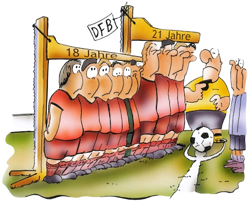 Cartoon: Fußballnachwuchsmangel (medium) by HSB-Cartoon tagged fussball,fussballmannschaft,fußballmannschaft,dfb,kreisliga,ajugend,jugendmannschaft,fussballteam,fußballspiel,fußballspieler,schiedsrichter,fußballregel,mannschaftsaufstellung,teamgeist,spielernachwuchs,nachwuchsmangel,mannschaftsaufstockung,jugendteam,soccer,fußballturnier,sport,jugendsport,sportveranstaltung,bezirksliga,verbandsliga,juniorenliga,stockmaß,altersbegrenzung,sportcartoon,fussball,fussballmannschaft,fußballmannschaft,dfb,kreisliga,ajugend,jugendmannschaft,fussballteam,fußballspiel,fußballspieler,schiedsrichter,fußballregel,mannschaftsaufstellung,teamgeist,spielernachwuchs,nachwuchsmangel,mannschaftsaufstockung,jugendteam,soccer,fußballturnier,sport,jugendsport,sportveranstaltung,bezirksliga,verbandsliga,juniorenliga,stockmaß,altersbegrenzung,sportcartoon