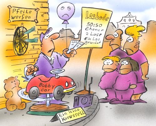 Cartoon: Kirmes 2 (medium) by HSB-Cartoon tagged kirmes,jahrmarkt,vergnügen,feste,dorf,familie