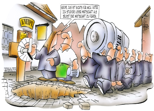 Cartoon: Kneipensterben (medium) by HSB-Cartoon tagged wirtschaft,kneipe,kneipensterben,lokal,bar,restaurant,stadtlokal,eckkneipe,gaststätte,wirt,ober,nachfolger,generationswechsel,bier,fass,kneipengast,theke,grab,beerdigung,alkohol,cartoon,cartoonzeichner,wirtschaft,kneipe,kneipensterben,lokal,bar,restaurant,stadtlokal,eckkneipe,gaststätte,wirt,ober,nachfolger,generationswechsel,bier,fass,kneipengast,theke,grab,beerdigung,alkohol,cartoon,cartoonzeichner