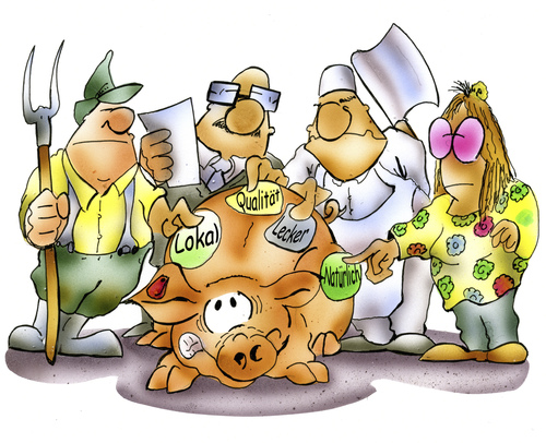 Cartoon: Lebensmittelwerbung (medium) by HSB-Cartoon tagged fleisch,schwein,schweine,schweinefleisch,bauer,metzger,schlachter,ökologie,regionalprodukt,lebensmittel,pork,natur,fleischtheke,werbung,werbemittel,werbefachmann,werbefachfrau,lebensmittelwerbung,karikatur,fleisch,schwein,schweine,schweinefleisch,bauer,metzger,schlachter,ökologie,regionalprodukt,lebensmittel,pork,natur,fleischtheke,werbung,werbemittel,werbefachmann,werbefachfrau,lebensmittelwerbung,karikatur