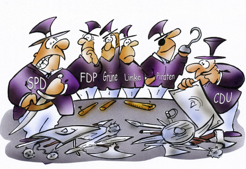 Cartoon: NRW Wahl (medium) by HSB-Cartoon tagged wahl,nrw,landtag,politik,minister,politiker,spd,cdu,grüne,fdp,linke,piraten,waffen,cartoon,karikatur,airbrush,wahl,landtag,spd,cdu,grüne,fdp,piraten