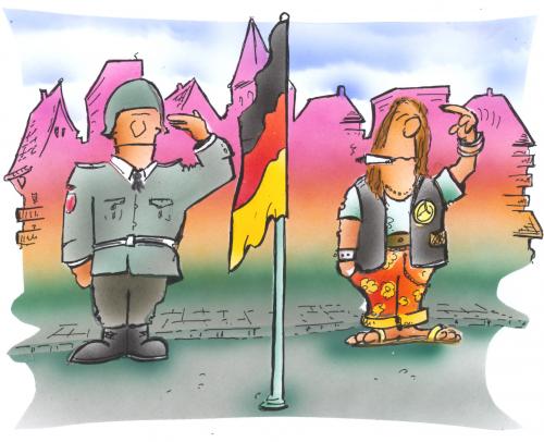 Cartoon: Rekrutenvereidigung (medium) by HSB-Cartoon tagged rekruten,bundeswehr,demo,demonstration,soldat,staat,deutschland,deutschland,rekruten,bundeswehr,demonstration,demo,soldat,staat,protest,alternative,gesellschaft,bund,soldaten,militär