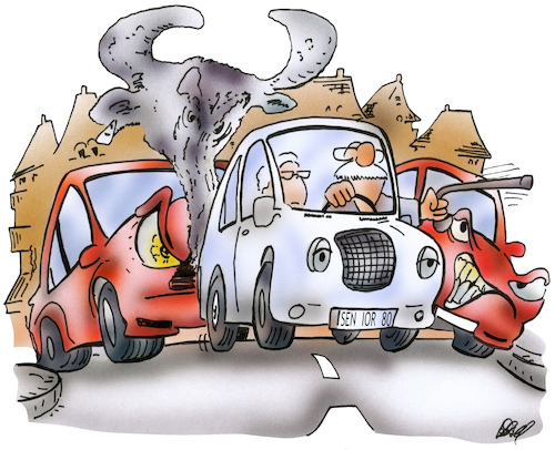 Cartoon: Senioren am Steuer (medium) by HSB-Cartoon tagged tempolimit,feinstaub,tempo,raser,feinstaubdebatte,auto,car,straßenverkehr,feinstaubmessung,feinstaubmessgerät,feinstaubursache,rentner,senior,seniorin,fahrtauglichkeit,führerschein,führerscheineignung,führerscheinabgabe,verkehr,verkehsfluss,stau,bremsen,ausbremsen,cartoon,cartoonzeichner,cartoonist,karikatur,airbrush,verkehrsteilnehmer,seniorenauto,kleinwagen,tempolimit,feinstaub,tempo,raser,feinstaubdebatte,auto,car,straßenverkehr,feinstaubmessung,feinstaubmessgerät,feinstaubursache,rentner,senior,seniorin,fahrtauglichkeit,führerschein,führerscheineignung,führerscheinabgabe,verkehr,verkehsfluss,stau,bremsen,ausbremsen,cartoon,cartoonzeichner,cartoonist,karikatur,airbrush,verkehrsteilnehmer,seniorenauto,kleinwagen