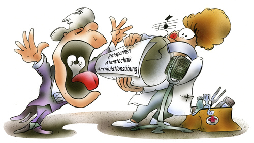 Cartoon: Stimmtraining (medium) by HSB-Cartoon tagged stimme,voice,loud,musician,logopädie,logopäde,logopädin,relaxe,recreation,entspannung,atemübung,stille,lautstärke,tenor,musiker,sänger,cartoon,caricature,stimme,voice,loud,musician,logopädie,logopäde,logopädin,relaxe,recreation,entspannung,atemübung,stille,lautstärke,tenor,musiker,sänger,cartoon,caricature