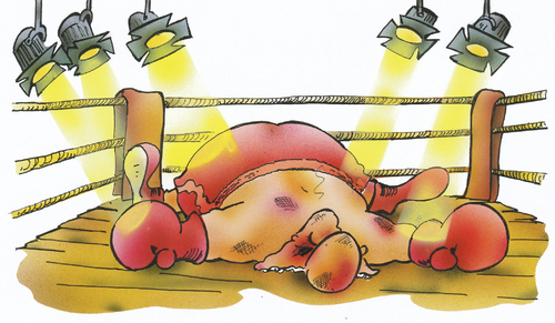 Cartoon: the boxer (medium) by HSB-Cartoon tagged boxer,sport,ring,sportshow,sportevent,kocartoon,caricature,hsb,airbrush,boxer,sport,ring,sportshow,sportevent
