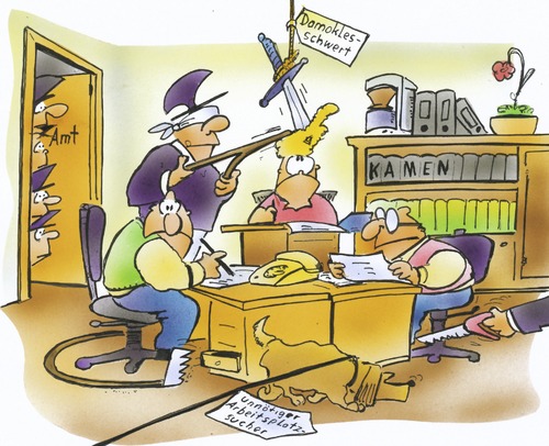 Cartoon: unsicherer Arbeitsplatz (medium) by HSB-Cartoon tagged arbeit,beruf,dienst,beamter,angestellte,angestellter,rat,ausschuss,verwaltong,stelle,job,einsparung,einsparmaßnahme,arbeitsplatz,finanzen,suchhund,spürhund,säge,cartoon,karikatur,airbrush,arbeit,dienst,beruf,beamter,angestellte,angestellter,rat,ausschuss,verwaltong,stelle,job,einsparung,einsparmaßnahme,arbeitsplatz,spürhund,suchhund