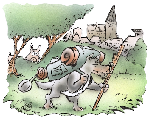 Cartoon: Wolfswanderung (medium) by HSB-Cartoon tagged wolf,wolfswanderung,wolfsrüde,canis,lupus,wolfsrudel,hund,raubtier,cartoon,wanderschaft,wanderung,wolfsrevier,wölfe,wölfin,wolfsjunge,welpen,grauwolf,wolfsspur,wolfsfährte,jagde,jagen,bejagen,wolfsschutz,wolfsbeauftragter,herdenschutz,wandern,wanderstock,wolf,wolfswanderung,wolfsrüde,canis,lupus,wolfsrudel,hund,raubtier,cartoon,wanderschaft,wanderung,wolfsrevier,wölfe,wölfin,wolfsjunge,welpen,grauwolf,wolfsspur,wolfsfährte,jagde,jagen,bejagen,wolfsschutz,wolfsbeauftragter,herdenschutz,wandern,wanderstock