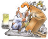 Cartoon: Baustelle (small) by HSB-Cartoon tagged bauarbeiter,baustelle,handwerk,handwerker,werkzeug,werkzeugkiste,bohrmaschine,hammer,zange,bauleiter,neubau,bauaarbeiten,cartoon,karikatur,werkzeuge,kanalrohr,sanitär,arbeiten,malochen