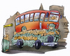 Cartoon: bus (small) by HSB-Cartoon tagged bus,people,passanger,traffic,town